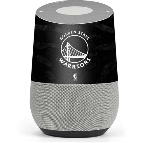 NBA Golden State Warriors Black Animal Print Google Home Skin